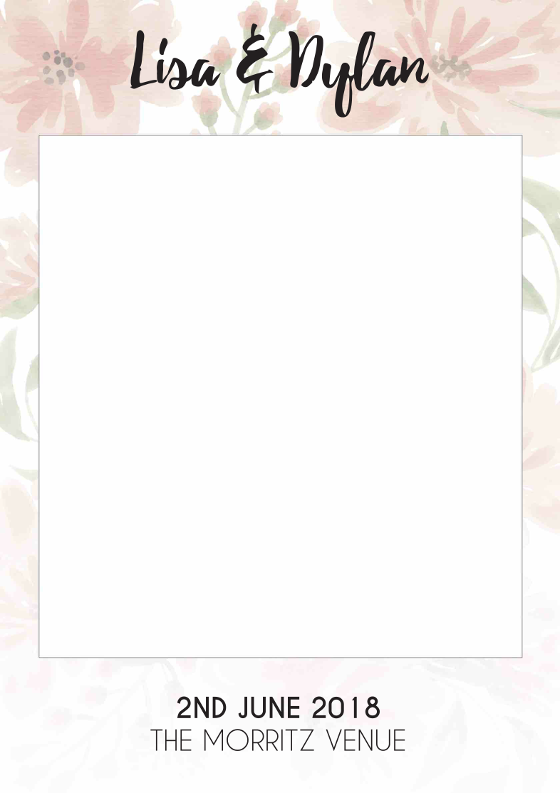 A1 A2 Personalised Selfie Frame with Engagement Design